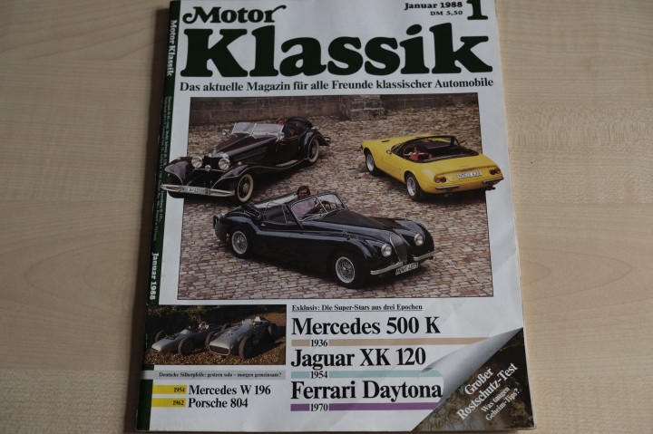 Deckblatt Motor Klassik (01/1988)